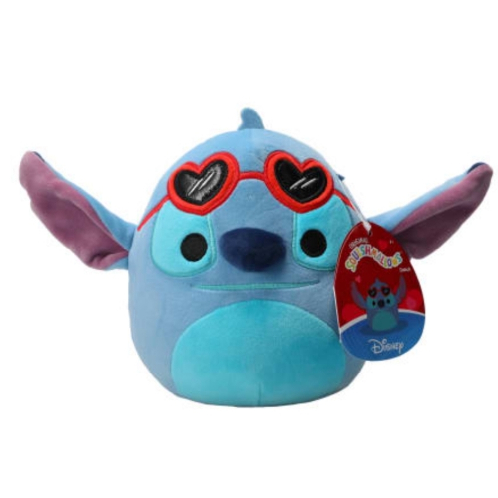 NWT Squishmallows 6.5" Disney Stitch Sweetheart Love Valentine Heart Plush